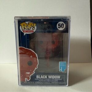 Funko Art Series Black Widow Figure with Red and Black Design